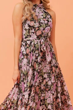 JOSETTE FLORAL PLEATED DRESS -Printedcarpetus 2de19b63a61a8f47fc0fcc67d4fa6fc2