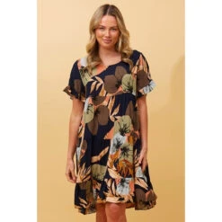 KELLY TROPICAL PRINT SHORT DRESS 15 KELLY TROPICAL PRINT SHORT DRESS -Printedcarpetus 2e5c54ca9a27c803c43d7a74b088b558
