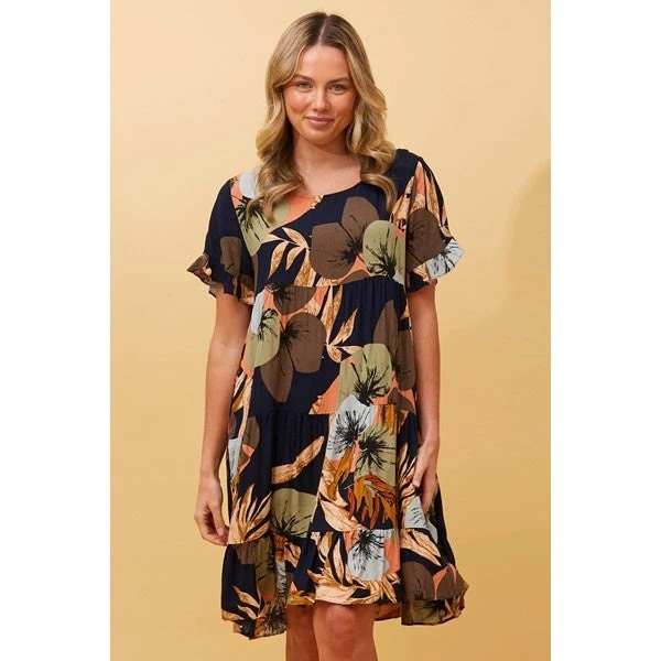 KELLY TROPICAL PRINT SHORT DRESS 9 KELLY TROPICAL PRINT SHORT DRESS - Image 7