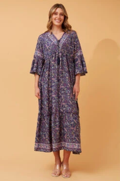 TRINA PAISLEY BOHO MAXI DRESS -Printedcarpetus 2e94f06b49d695f658c407a0c4bc0261