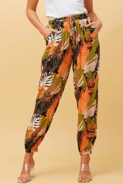 ZILA LEAF PRINT PANTS -Printedcarpetus 2ea12b1a9f344c8559ea50dba206e5c3
