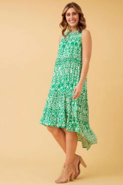 DREW TIERED TRAPEZE DRESS -Printedcarpetus 2f2649bc9f18b3b4fb1b4b5b7615ce4a