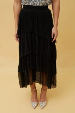 HARLENE PLEATED MAXI SKIRT -Printedcarpetus 2f2d948b4bc55d6ad5fa969a670ddc70