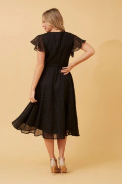 NALANI MOCK WRAP MIDI DRESS -Printedcarpetus 2f667f5ef3eeb19905c42b0611ff80c2