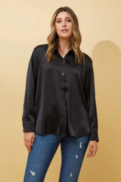 ALITA SATIN SHIRT -Printedcarpetus 30a7ad8bb157c36148d0b38eb039856b