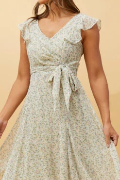 SANDRA DITSY PRINT SHORT DRESS -Printedcarpetus 30e7d0f101cbef7310e81b2baf95c393