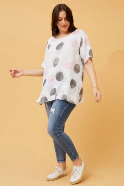 ZINNIA POLKA DOT LINEN TOP -Printedcarpetus 31290224d57fc893175188442edb037d 45c87a43 8912 4355 9378 79bb23ddc30c