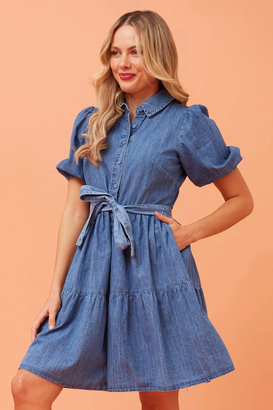 ROSALINDA DENIM SHIRT DRESS 7 ROSALINDA DENIM SHIRT DRESS - Image 5