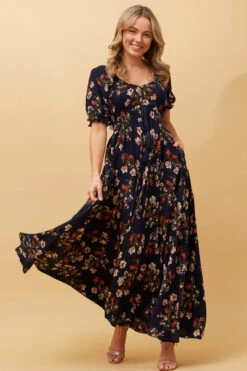 DAISY FLORAL BOHO MAXI DRESS -Printedcarpetus 32105ace6ee2b7707a1dacd1c8525ceb