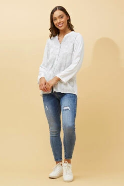 VELMA MARBLE PRINT SHIRT -Printedcarpetus 321d348b203fc76c2c59e365b2c8ae71