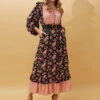 FLORAL BOHO MAXI DRESS -Printedcarpetus 321ddb3bbbdd2e9dea0b34a5966ed8a3
