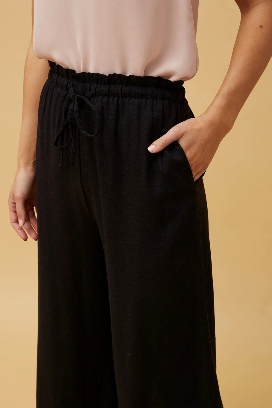 ROBERTA PAPERBAG LINEN PANTS 7 ROBERTA PAPERBAG LINEN PANTS - Image 5