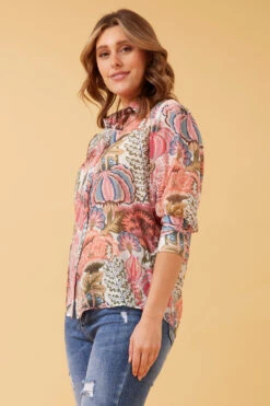 ISHLA FLORAL BOHO SHIRT -Printedcarpetus 324708b525cdf9043b4d8947f19ee7f1