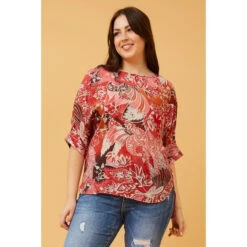 TARA FLORAL BOHO TOP -Printedcarpetus 335df80c9efa71c33ee4df120d1ea363