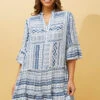 WANYA AZTEC BOHO SHORT DRESS -Printedcarpetus 344bbb3e9195189f614a7d80428364c7