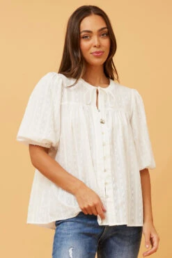 SELENA EMROIDERED TOP -Printedcarpetus 34a140e473a75e041333742ca6eecc1c