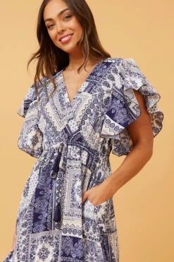 GEMALLA PATCHWORK BOHO MAXI DRESS -Printedcarpetus 34d1f947cf5caba6af3f825f6e9bc262