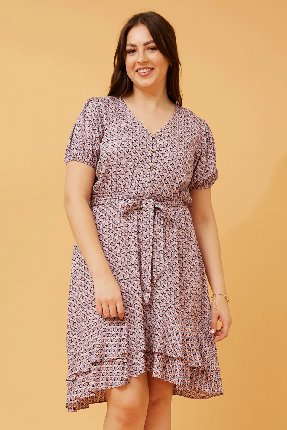 BRENDA ABSTRACT PRINT SHORT DRESS 5 BRENDA ABSTRACT PRINT SHORT DRESS - Image 3