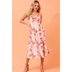 CHANTELLE FLORAL MIDI DRESS -Printedcarpetus 35a8c9a4974b36b6df7b50eb1db55519