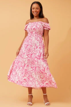 ASHTON ABSTRACT PRINT MAXI DRESS -Printedcarpetus 38465709cc21d792a852b541146d145a