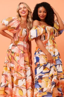 ANNETTE MULTI COLOUR MIDI DRESS -Printedcarpetus 38f881c42d829c42526f4fac81100806