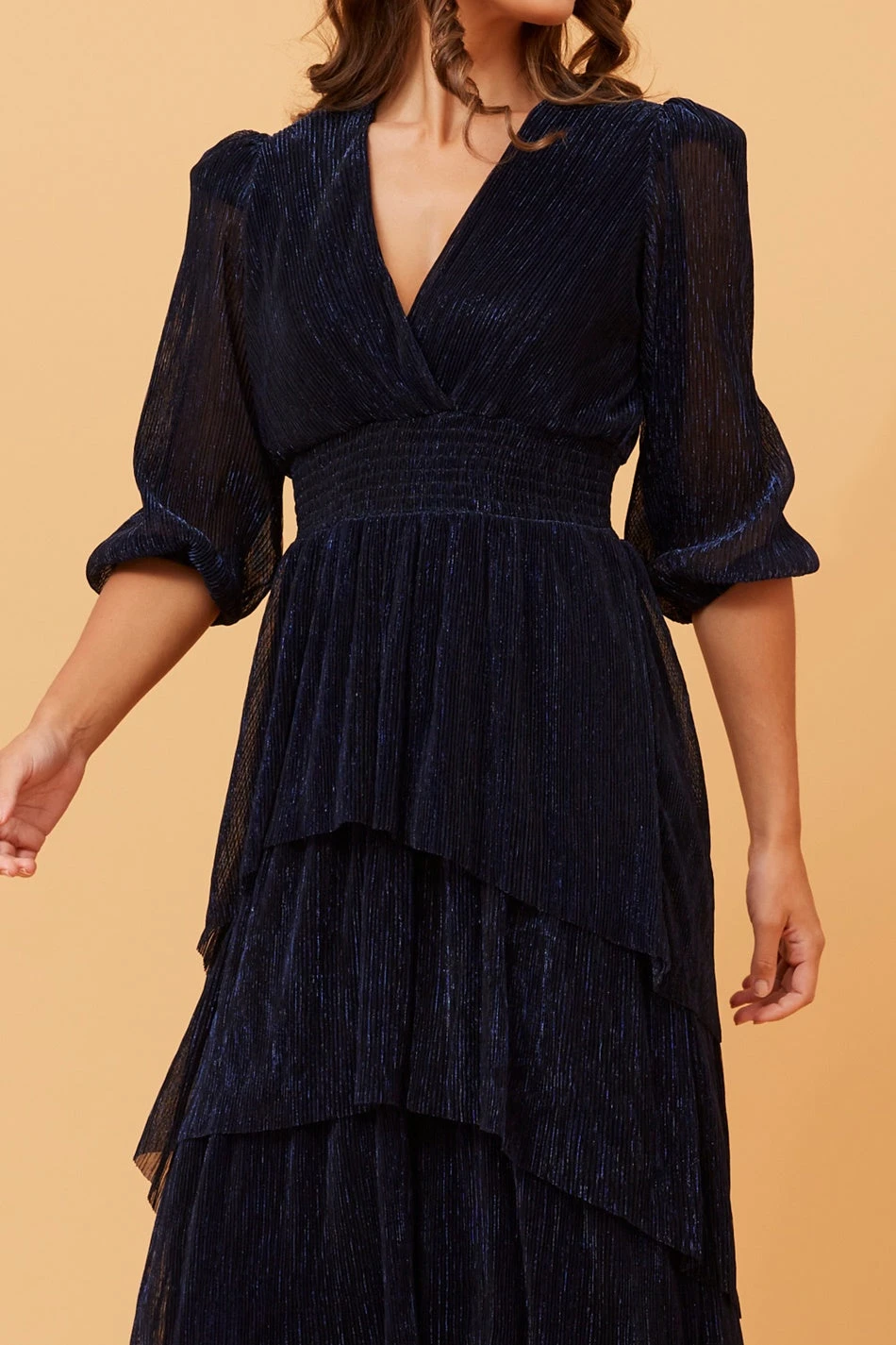 WILLAMINA GLITTER TIERED MAXI DRESS 6 WILLAMINA GLITTER TIERED MAXI DRESS - Image 4