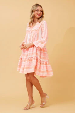 AMIRA JAQUARD BOHO SHORT DRESS -Printedcarpetus 3a7a91bca9290f1e72cbb56da6449d4f