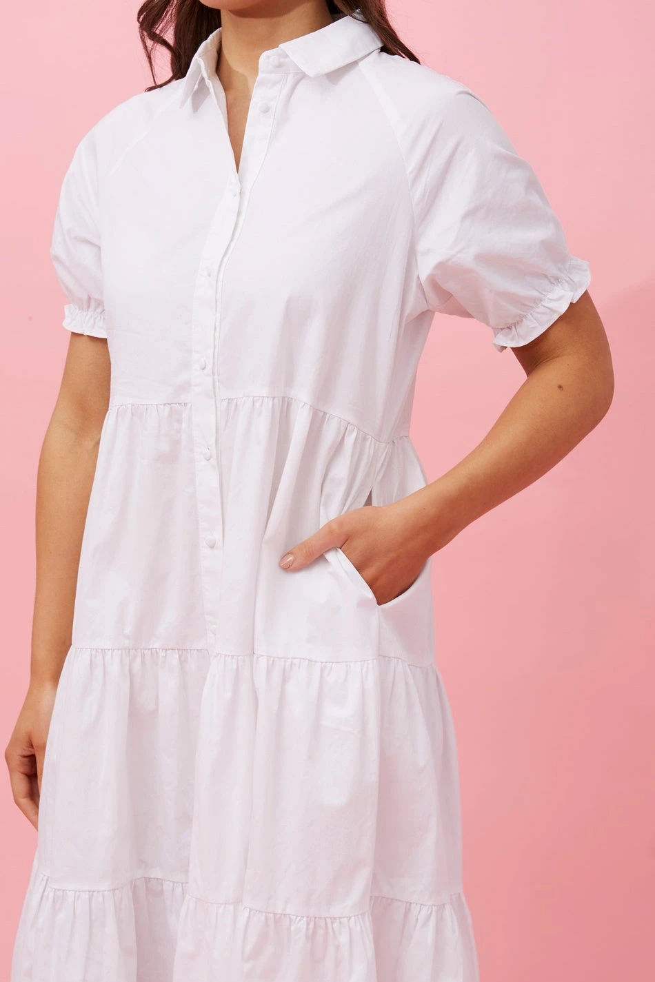 TIFFANY PUFF SLEEVE MIDI DRESS 11 TIFFANY PUFF SLEEVE MIDI DRESS - Image 9