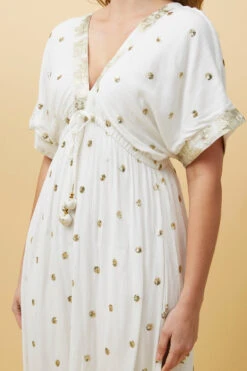 CHRISTINA SEQUIN POLKA DOT MAXI DRESS -Printedcarpetus 3a8b0f6e8a66ac7f6b42774d1f69ebde