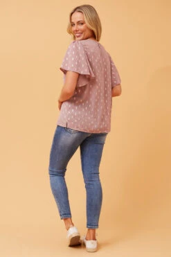 CANDICE GOLD FOIL PRINT TOP -Printedcarpetus 3a99350ca14e35dd543ebb9a2a42e3bb