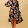 WILLOW FLORAL WRAP DRESS -Printedcarpetus 3ad170a8ae8121ed386c6ff6444f6328