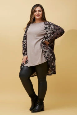 AIDEN ANIMAL PRINT WATERFALL CARDIGAN -Printedcarpetus 3ad804f6cda100ee50f8f2e6176f3f28