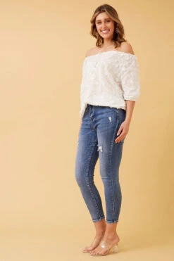 MARLENE FLORAL LACE TOP -Printedcarpetus 3b1eaa28472edfb48fc0342d0a363bb7