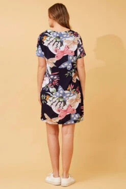 PIPPA BUTTERFLY PRINT DRESS -Printedcarpetus 3b515a7ffc279547b7f2673f111a208b