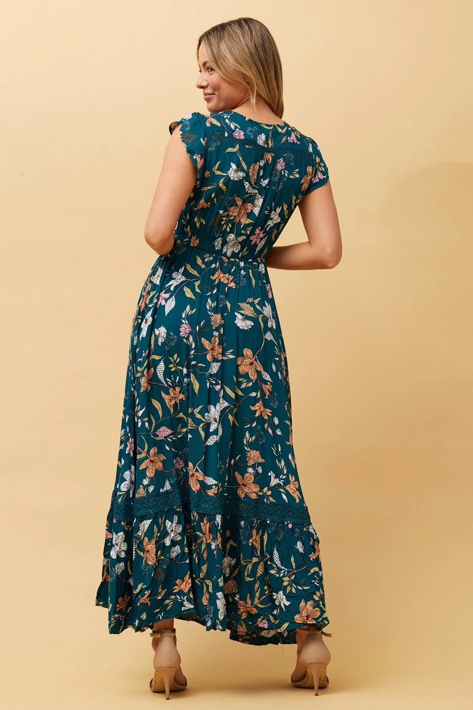 MOROCCO FLORAL MAXI DRESS 4 MOROCCO FLORAL MAXI DRESS - Image 2