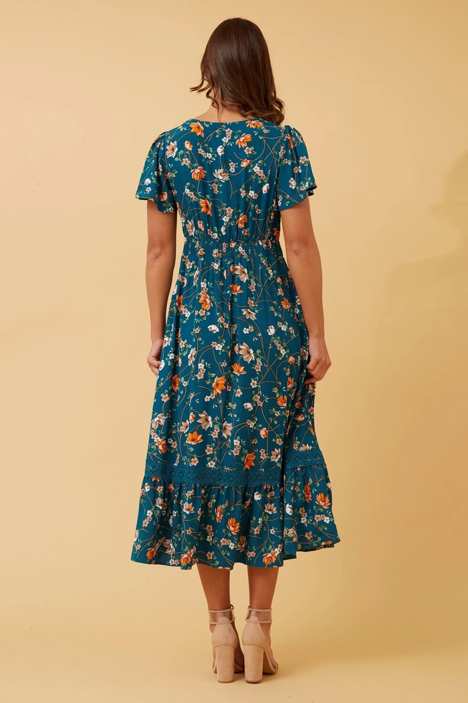 SOLANA FLORAL BOHO MIDI DRESS 9 SOLANA FLORAL BOHO MIDI DRESS - Image 7