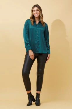 ALITA SATIN SHIRT -Printedcarpetus 3d4fb2ef7f5b2bcd4000270dc12365a9