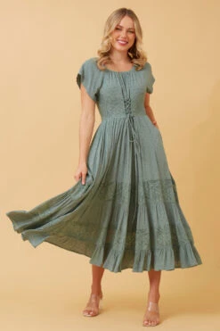 GILLIAN MIDI DRESS -Printedcarpetus 3d84b8e07c6309274629922caa9bd368