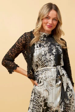 JUSTINE FLORAL SEQUIN LACE CARDIGAN -Printedcarpetus 3e03957590915ac52f3cbb34267afa25