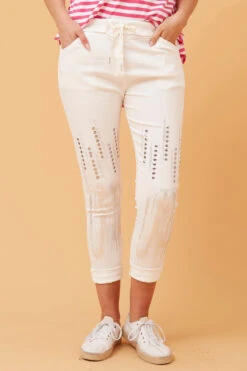 JANJA EMBELLISHED JOGGERS -Printedcarpetus 3ea2d6fd10e9e4059084e8194d5d0b4a