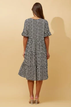 KENNA POLKA DOT MIDI DRESS -Printedcarpetus 3ed48734585fbe9e37aa74dbc379d5b5