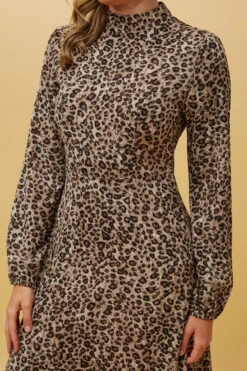 Stella SWEETIE ANIMAL PRINT MIDI DRESS -Printedcarpetus 3ee54092f49c25e167c7e6500c672ec1