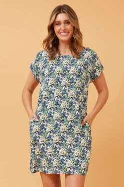 PAULA FLORAL PRINT SHIFT DRESS