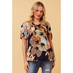 SONIA BOTANIC PRINT TOP -Printedcarpetus 3f88512241ef8e1992a360b4d6a62a4b
