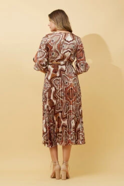 MARIETTA SATIN MIDI DRESS -Printedcarpetus 40189ef3a2080526c4ef69f3b5ead330