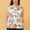 DI HIGH NECK FLORAL BLOUSE 2 DI HIGH NECK FLORAL BLOUSE -Printedcarpetus 40557a0b993e063ea94f154780db5486