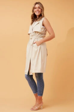 ODILE DOUBLE BREASTED VEST -Printedcarpetus 4073a5e413f097fb26e28939dfbc20d7