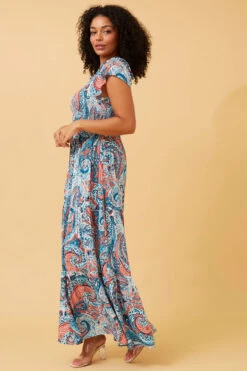 FABIAN PAISLEY BOHO MAXI DRESS -Printedcarpetus 40ce6641acba53e27e10d62057893a4b