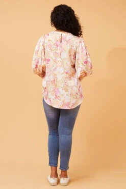 ELEGANT FLORAL SATIN BLOUSE -Printedcarpetus 40f7836c17c9bf649f1d5945a75d98e1