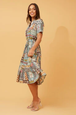 MARIELLA BOHO MIDI DRESS -Printedcarpetus 40f92b44248a26febb801002443cbc74